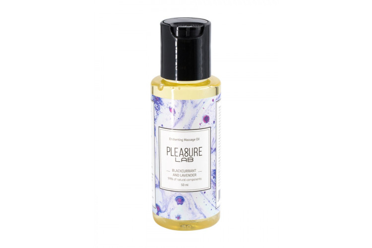 Массажное масло Pleasure Lab Enchanting с ароматом черной смородины и лаванды - 50 мл.