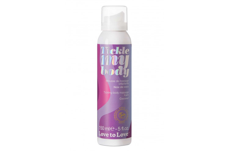 Массажная хрустящая пенка Tickle My Body Coconut с ароматом кокоса - 150 мл.