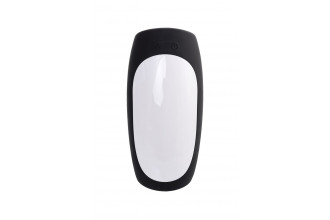 Черно-белый перезаряжаемый мастурбатор Erotist Hailstorm