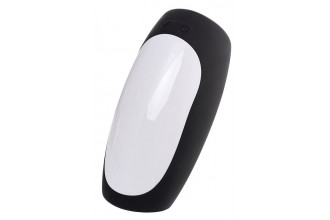 Черно-белый перезаряжаемый мастурбатор Erotist Hailstorm