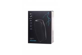 Черно-белый перезаряжаемый мастурбатор Erotist Hailstorm