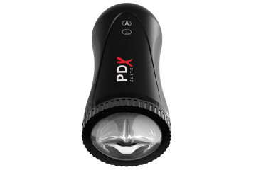 Черный автоматический мастурбатор-ротик Moto Stroker