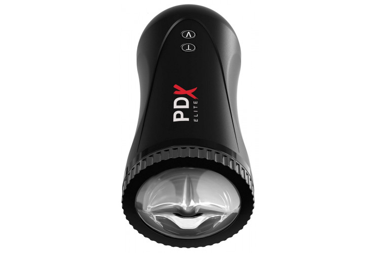 Черный автоматический мастурбатор-ротик Moto Stroker