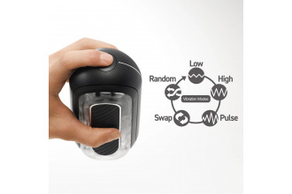 Черный мастурбатор Tenga Flip Zero Gravity с вибрацией