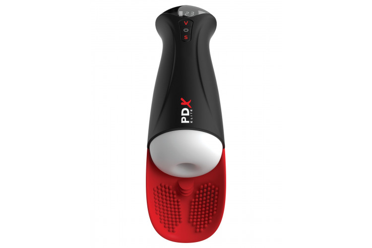 Мастурбатор в колбе с вибрацией Fuck-O-Matic Pro XL