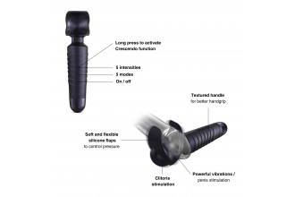 Сливовый вибромассажёр для мужчин Man.wand Evo