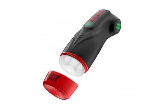 Интерактивный мастурбатор Raven с вакуумом, вибрацией и подсветкой