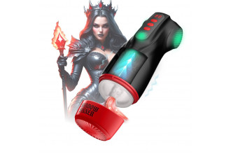 Интерактивный мастурбатор Raven с вакуумом, вибрацией и подсветкой