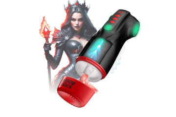 Интерактивный мастурбатор Raven с вакуумом, вибрацией и подсветкой