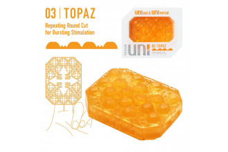 Оранжевый мастурбатор-стимулятор Tenga Uni Topaz