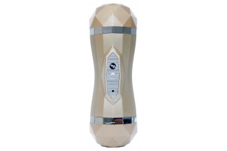 Двусторонний мастурбатор с вибрацией Double Delight - вагина и ротик