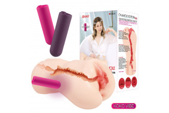 Мастурбатор-вагина с вибрацией Jenny Onahole edition 005