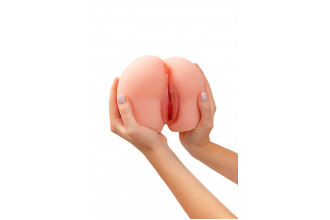 Реалистичный мастурбатор в форме попки с двумя любовными входами