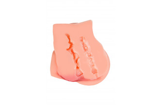 Реалистичный мастурбатор в форме попки с двумя любовными входами