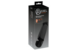 Черный вибромастурбатор с трехточечной стимуляцией Penis Trainer with 3 Point Stimulation