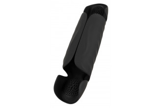 Черный вибромастурбатор с трехточечной стимуляцией Penis Trainer with 3 Point Stimulation