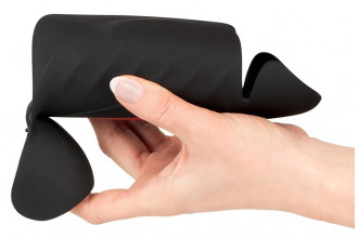 Черный вибромастурбатор с трехточечной стимуляцией Penis Trainer with 3 Point Stimulation