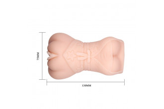 Мастурбатор-вагина с эффектом смазки в виде женской фигурки