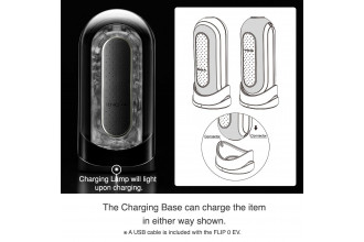 Черный мастурбатор Flip Zero с вибрацией