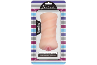 Телесный мастурбатор-вагина X-Basic Pocket Pussy без вибрации