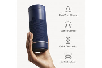 Синий мастурбатор с контролем всасывания Arcwave Pow Stroker