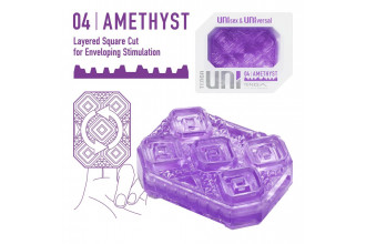 Фиолетовый мастурбатор-стимулятор Tenga Uni Amethyst
