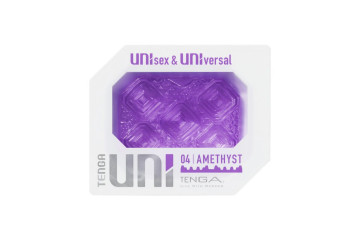 Фиолетовый мастурбатор-стимулятор Tenga Uni Amethyst