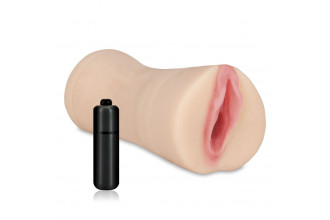 Мастурбатор-вагина с вибропулей VIBRATING PUSSY