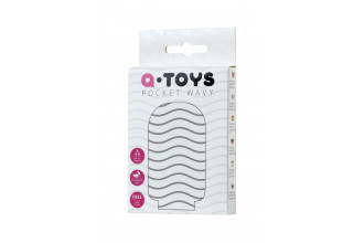 Белый мастурбатор A-Toys Pocket Wavy
