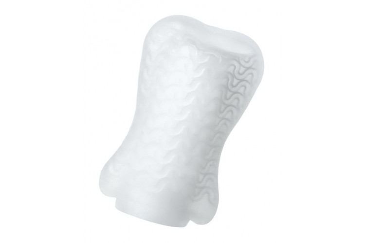 Белый мастурбатор A-Toys Pocket Wavy