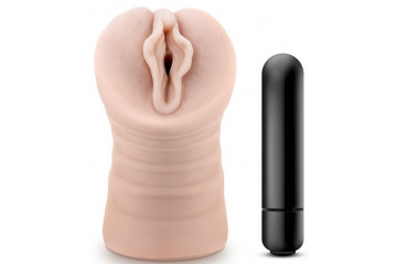 Телесный мастурбатор-вагина с вибропулей Ashley