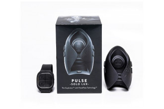 Темно-серый инновационный мужской осциллятор PULSE SOLO LUX с пультом ДУ