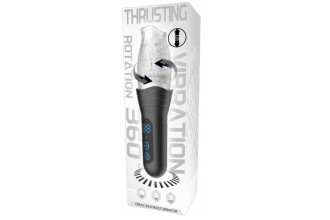 Автоматический мастурбатор Oral Sex Masturbator с функциями ротации, вибрации и фрикций