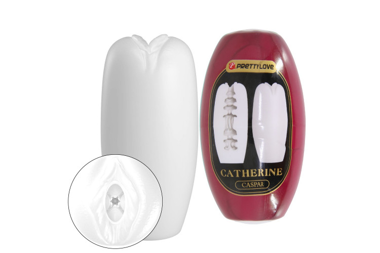 Белый мастурбатор-вагина Catherine