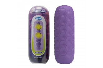 Фиолетовый мастурбатор Venus-X Twin balls