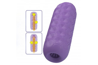 Фиолетовый мастурбатор Venus-X Twin balls