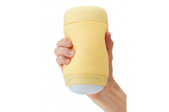 Желтый мастурбатор Tenga Puffy