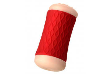 Двухсторонний мастурбатор JOS NADIN в красном цилиндре