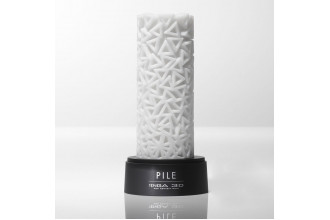 Белый 3D мастурбатор PILE