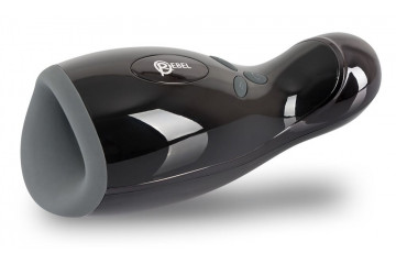 Черный мастурбатор Rebel Masturbator с нагревом