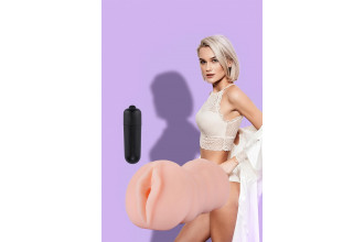 Телесный мастурбатор-вагина Tracey Vibrating Vagina Stroker