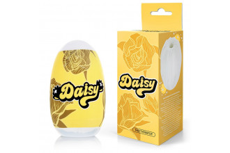Белый нереалистичный мастурбатор в форме бутона цветка Daisy