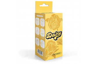 Белый нереалистичный мастурбатор в форме бутона цветка Daisy