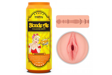 Телесный мастурбатор-вагина Pleasure Brew Masturbator-Blond Ale в банке