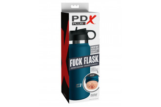Мастурбатор-вагина в синей колбе F*ck Flask