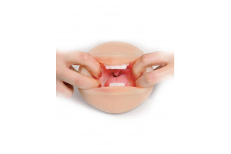 Телесный мастурбатор-ротик Deep Throat Cocksucker