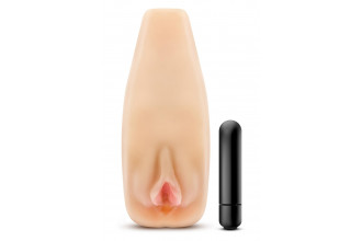 Мастурбатор-вагина с вибрацией Soft & Wet Natasha Realistic Beige Masturbator
