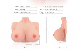 Мастурбатор-полуторс с пышным бюстом TITTIES F_cup
