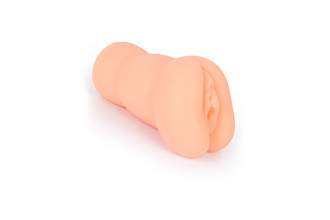 Телесный мастурбатор-вагина с 2 эрекционными кольцами в комплекте