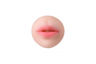 Телесный двусторонний мастурбатор Pretty Mouth - ротик и вагина